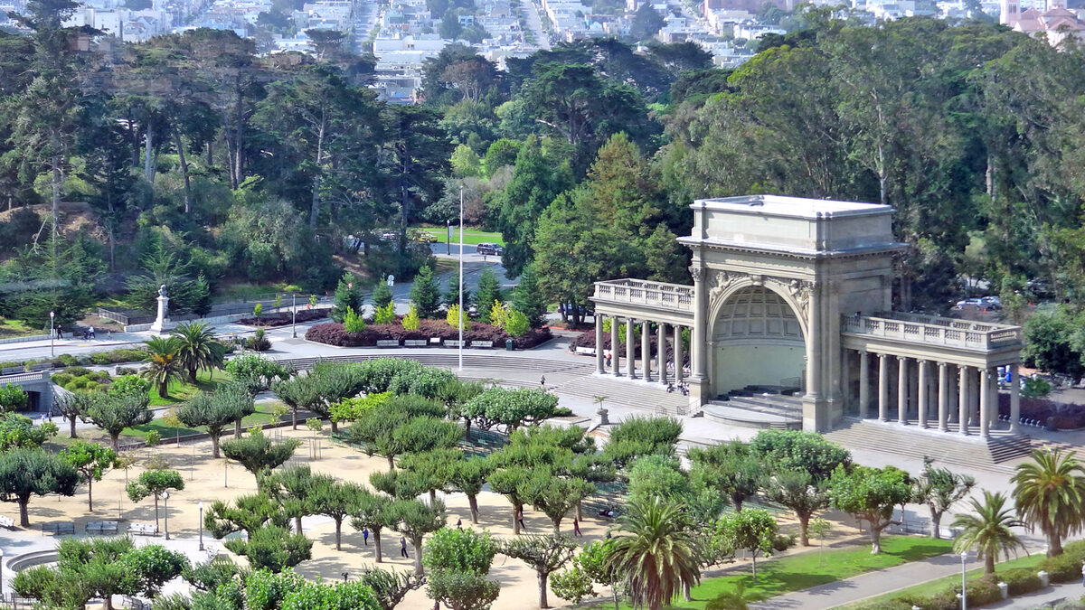 Golden Gate Park from the de Young Museum