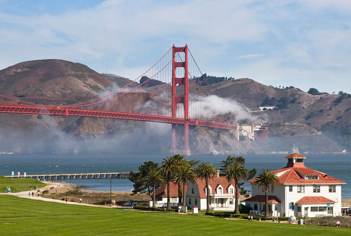 The Golden Gate Bridge from Crissy Field